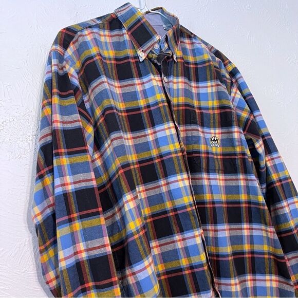 Cinch Long Sleeve Button Down Shirt Mens M  Plaid Pocket Western Cowboy Rodeo - Picture 3 of 8